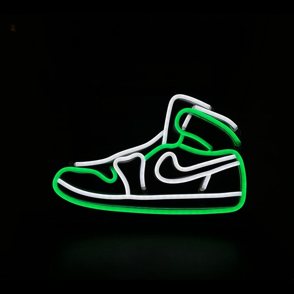 Sneakers neon sign - decor light.